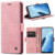 variatie Solidenz Urban Book Oppo Reno8 Lite hoesje – Roze