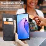 Solidenz Urban Book Oppo Reno8 Pro hoesje - Zwart - Afbeelding 8