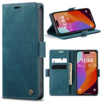 Solidenz Urban Book iPhone 15 Pro Max case – Blue