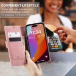 Solidenz Urban Book iPhone 15 Pro hoesje - Roze - Afbeelding 8
