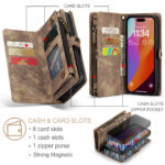 Solidenz Urban Wallet iPhone 15 Pro Max case - Brown - Image 10