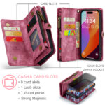 Solidenz Urban Wallet iPhone 15 Pro case - Red - Image 11