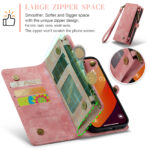 Solidenz Urban Wallet iPhone 14 Pro hoesje - Roze - Afbeelding 10