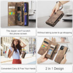 Solidenz Urban Wallet iPhone 15 hoesje - Bruin - Afbeelding 12
