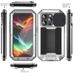 Stofdicht metalen hoes iPhone 15 Pro - Zilver - Afbeelding 2