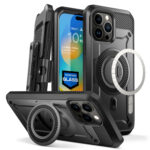 Supcase UBMag iPhone 15 Pro hoesje met screenprotector - Zwart