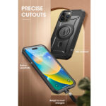 Supcase UBMag iPhone 15 Pro hoesje met screenprotector - Zwart - Afbeelding 9