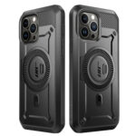 Supcase UBMag iPhone 15 Pro hoesje met screenprotector - Zwart - Afbeelding 2