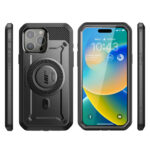 Supcase UBMag iPhone 15 Pro hoesje met screenprotector - Zwart - Afbeelding 3