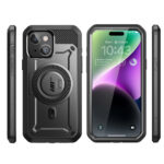 Supcase UBMag iPhone 15 Plus hoesje met screenprotector - Zwart - Afbeelding 3