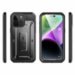 Supcase 360 Backcase case with screen protector iPhone 15 - Black - Image 7