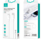 USAMS PD 20W USB-C to Lightning cable - White - Image 5