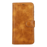 Solidenz Moda Book Samsung S23 Plus genuine leather case – Light Brown