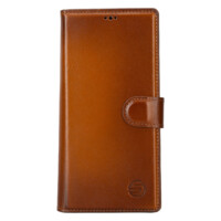 Solidenz Moda Book Samsung S23 Ultra echt leren hoesje – Bruin