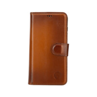 Solidenz Moda Book Samsung S23 echt leren hoesje – Bruin