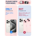 Cosmo iPhone 15 Pro Mag Case with Screen Protector - Pink Leopard - Image 9
