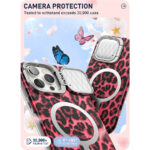 Cosmo iPhone 15 Pro Mag Case with Screen Protector - Pink Leopard - Image 2