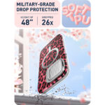 Cosmo iPhone 15 Pro Mag Case with Screen Protector - Pink Leopard - Image 5