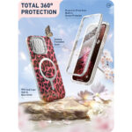 Cosmo iPhone 15 Pro Mag Case with Screen Protector - Pink Leopard - Image 6