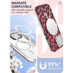 Cosmo iPhone 15/14/13 Mag Case with Screen Protector - Pink Leopard - Image 4