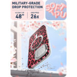 Cosmo iPhone 15/14/13 Mag Case with Screen Protector - Pink Leopard - Image 5