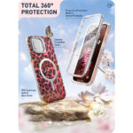 Cosmo iPhone 15/14/13 Mag Case with Screen Protector - Pink Leopard - Image 6