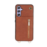 Solidenz Fashion Wallet met koord Samsung Galaxy S23 FE - Bruin - Afbeelding 2