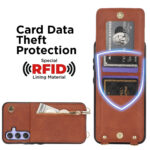 Solidenz Fashion Wallet met koord Samsung Galaxy S23 FE - Bruin - Afbeelding 5