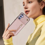 Solidenz Fashion Wallet hoesje met koord  Samsung Galaxy A15 - Roségoud - Afbeelding 8