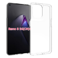 Transparent silicone Oppo Reno8 5G case