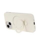 Magnetic silicone case iPhone 14 - Beige - Image 6