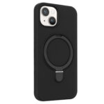 Magnetic silicone case iPhone 15 - Black - Image 3