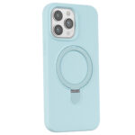 MagSafe siliconen hoesje iPhone 14 Pro - Blauw - Afbeelding 3
