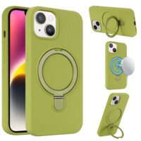 MagSafe silicone case iPhone 15 Plus – Green