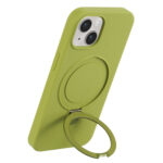 Magnetic silicone case iPhone 14 - Green - Image 5