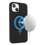 Magnetic silicone case iPhone 15 - Black - Image 7
