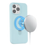 MagSafe siliconen hoesje iPhone 14 Pro - Blauw - Afbeelding 7