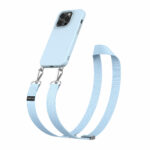 Solidenz Collection iPhone 15 Pro Max hoesje met afneembare koord - Blauw - Afbeelding 2