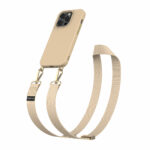 Solidenz Collection iPhone 15 Pro hoesje met afneembare koord - Caramel - Afbeelding 2