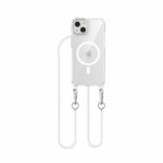 Solidenz Collection iPhone 14 / 13 case with detachable cord - White Pearls - Image 2