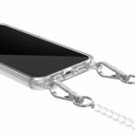 Solidenz Collection iPhone 14 / 13 case with detachable cord - White Pearls - Image 4