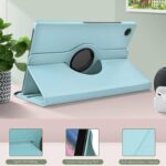 Draaibare hoes Samsung Tab A9 - 8.7 inch - Lichtblauw - Afbeelding 5