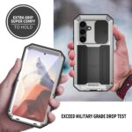 Dustproof metal case Samsung Galaxy S24 - Silver - Image 4