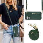Solidenz Fashion Portemonnee hoesje met koord Samsung Galaxy S25 Plus - Groen - Afbeelding 6