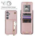 Solidenz Fashion Portemonnee hoesje met koord Samsung Galaxy S24 FE - Roségoud - Afbeelding 5