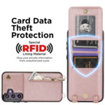 Solidenz Fashion Portemonnee hoesje met koord Samsung Galaxy S24 FE - Roségoud - Afbeelding 7