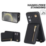 Solidenz Fashion Wallet case with lanyard Samsung Galaxy S25 Plus - Black - Image 4