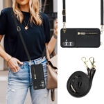 Solidenz Fashion Wallet case with lanyard Samsung Galaxy S25 Plus - Black - Image 5