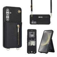 Solidenz Fashion Wallet with lanyard Samsung Galaxy S24 – Black