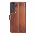 Solidenz Moda Book Samsung A55 genuine leather case - Brown - Image 3